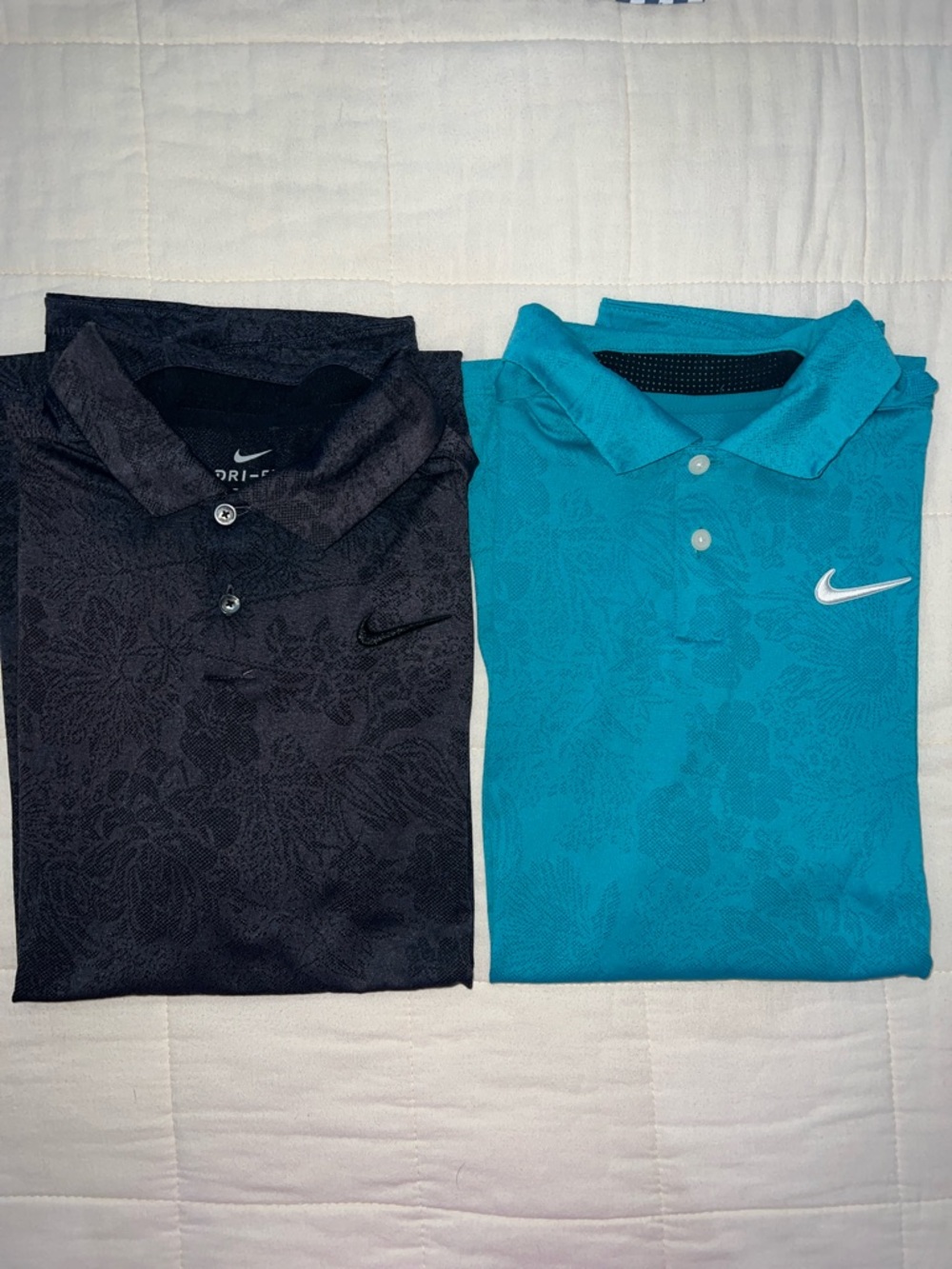 Nike Polo Shirts - Black & Teal